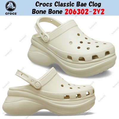 Crocs Classic Bae Clog Bone Bone 206302-2Y2 Unisex Gr.