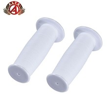 ALTA Mini Bicycle Handlebar Grips 7/8" x 90mm White Mushroom Kids BMX Cruiser.