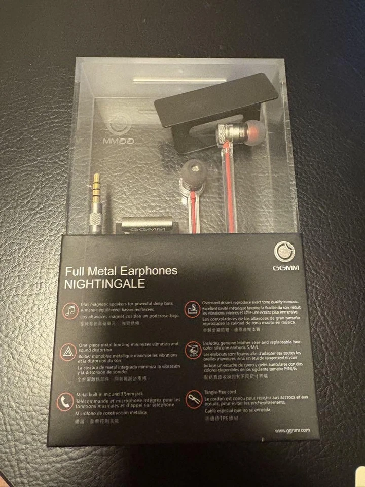 Auriculares con cable Ggmm Nightingale Ej-101 completamente metálicos Foto 3 de 4