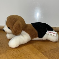 Aurora World Beagle Puppy Dog Plush 8" Mini Flopsies Lovey Stuffed Animal Toy