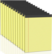 Legal Pads 8.5 X 11 College Ruled, 12 Pack Yellow Legal Note Pads 8.5 X 11 Perfo