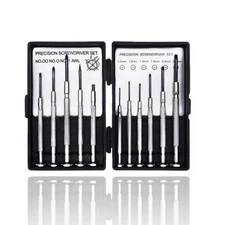 11 Pcs Mini Screwdriver Set - Flathead & Phillips Screwdriver Kit for Glasses...