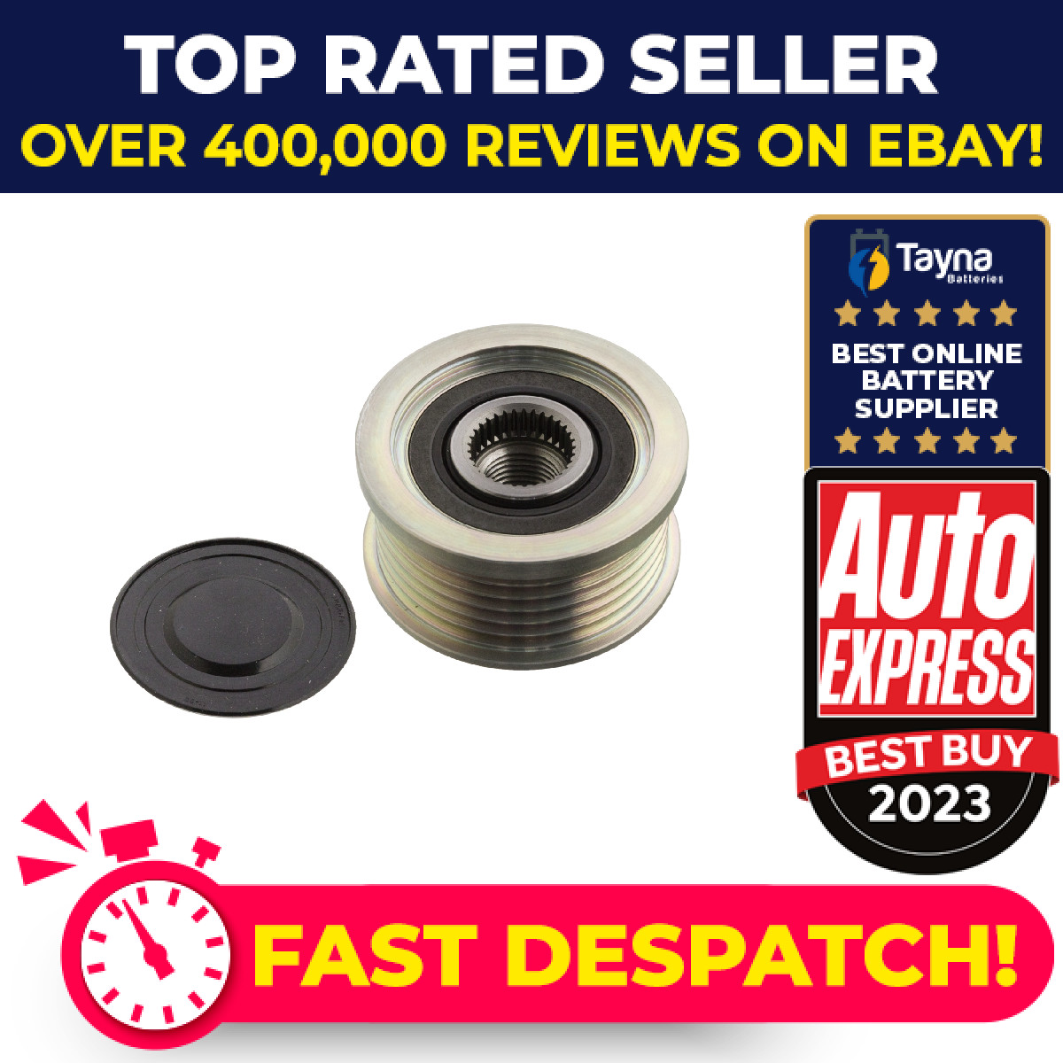 Overrunning Alternator Pulley fits CHEVROLET CRUZE J300 2.0D 2009 on LLW Clutch