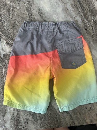 Art Class Gradient Swim Shorts Trunks Adjustable Waist Boys Gray Small 6 - Picture 2 of 4