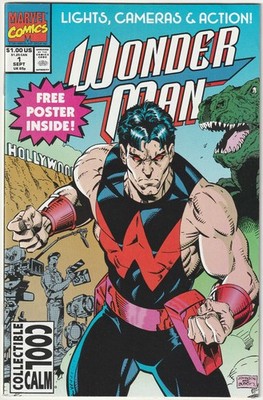   WONDER MAN Vol.1 #1 + Poster, Marvel Comics 1991 US-COMICHEFT NEUW TOP Z0-1
