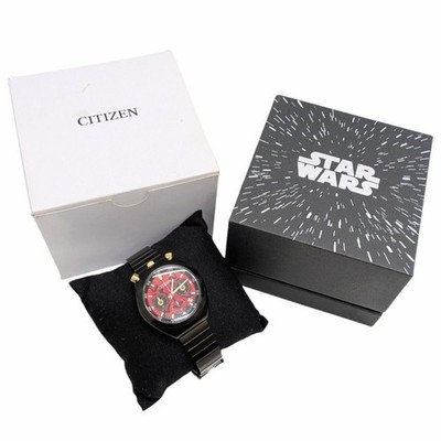 CITIZEN AN3668-55W Star Wars Armbanduhr Schwarz Ton 3,5cm Gehäuse Vintage