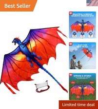 55.9'' Kites Easy to Fly for Kids Adults with 328.1 FT String, Beach Kite Out...