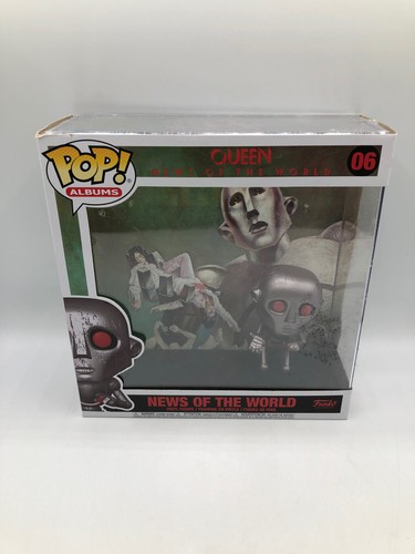 Funko POP! Album Copertine Famose Queen:News of the World Metallizzato #6 DANNEGGIATO - Foto 1 di 6
