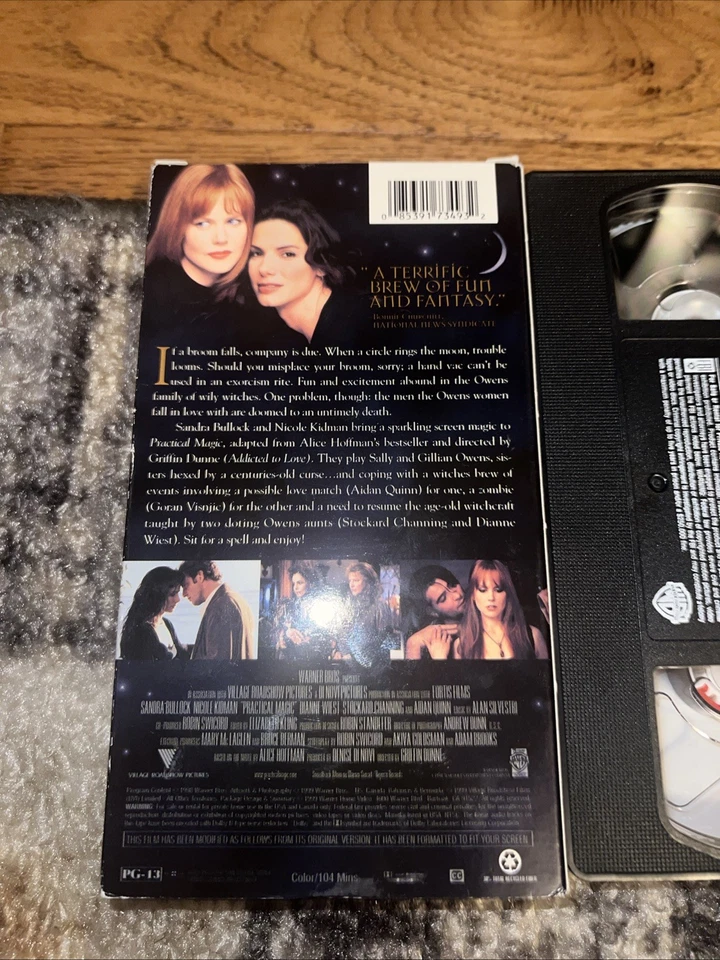 PRACTICAL MAGIC  (VHS, 1998) Sandra Bullock, Nicole Kidman  - Image 2 of 2