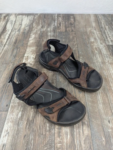 Ecco Sport Yucatan sandali slip on marroni uomo TAGLIA US 11 5 EU 45 outdoor spiaggia