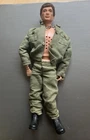 Vintage 1964 Hasbro Talking GI Joe Figure Army Clothes & Boots. Fuzzy Hair Read