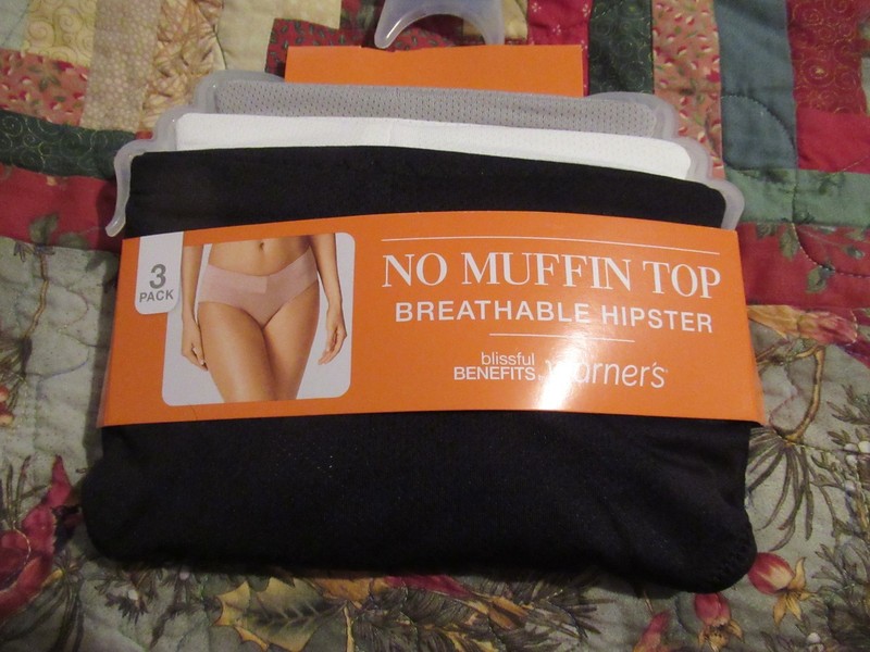 3- White/Black/Gray Warner's 4693 Microfiber Hipster Panties *NEW* 3X 10