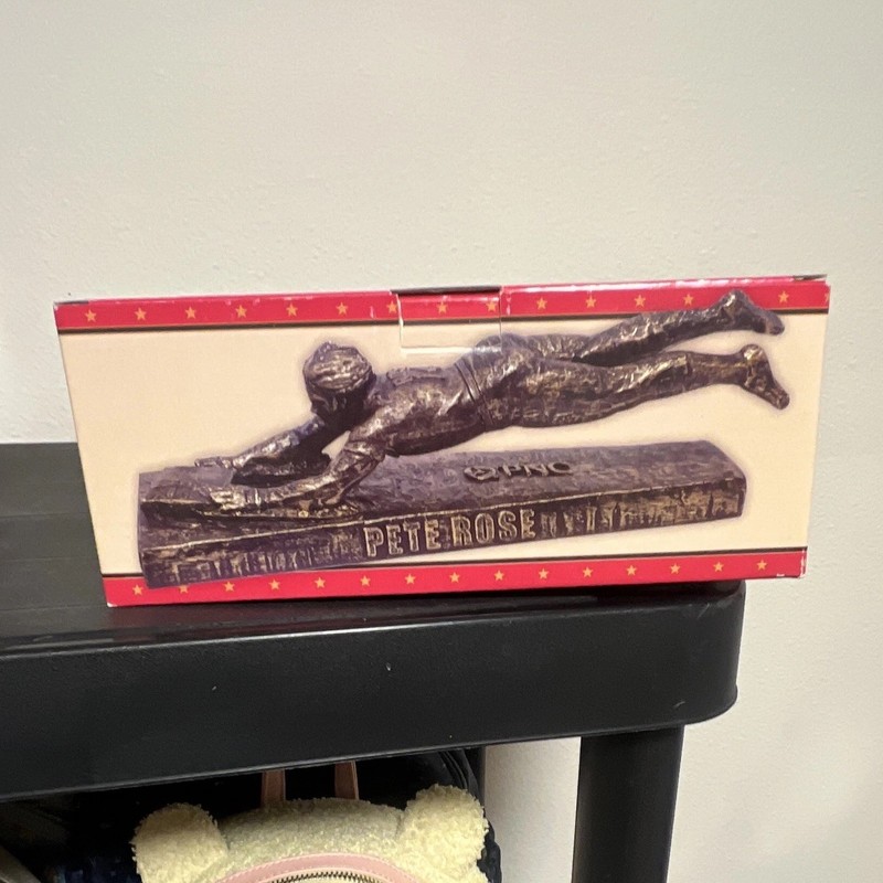 Pete Rose Red Bronze Bronze Figurine Sculpture Boxed MLB Baseball Dinsmore