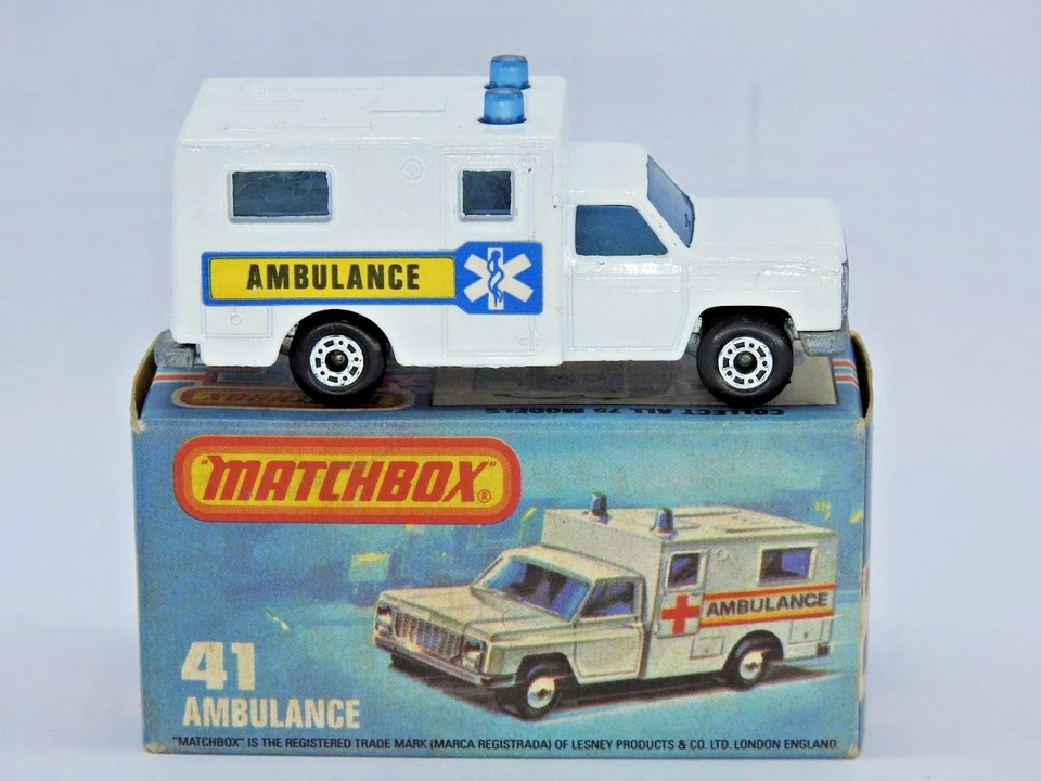MATCHBOX SUPERFAST No.41 AMBULANCE VN MINT IN VNM ORIGINAL K BOX 1981 - Image 3 of 4