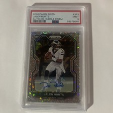 2020 Panini Prizm - Rookie Jalen Hurts #343 No Huddle Prizm Autographs (AU, RC)