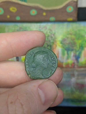 Faustina the Younger AE As - Salus Reverse - Ancient Roman Coin