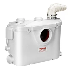 Macerator Pump 500W - 29GPM Flow 26ft Head Lift for Toilet Basement Sink