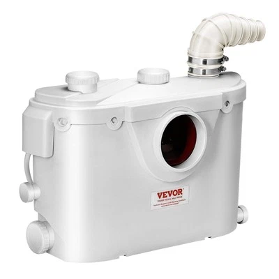 Macerator Pump 500W - 29GPM Flow 26ft Head Lift for Toilet Basement Sink