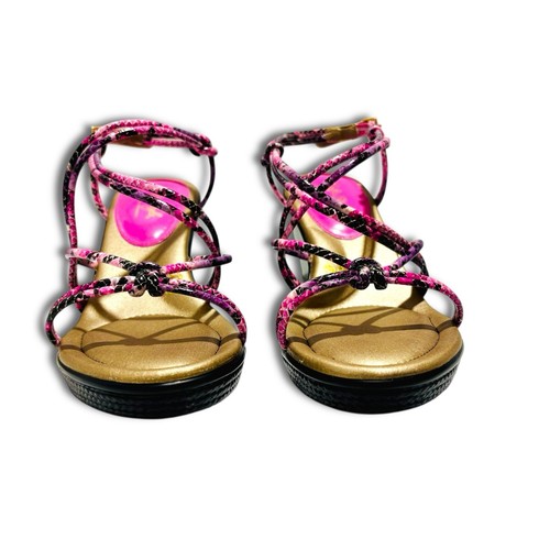 Sandalias de tacón para mujer estilo suave rosa y negro de Hush Puppies talla 11. ¡NUEVO! - Imagen 9 de 10