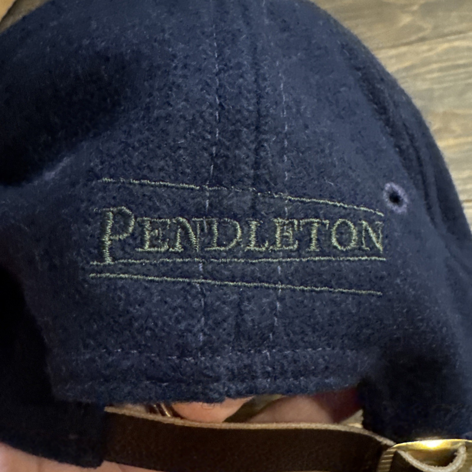Pendleton Wool Hat Cap Strap Back Adjustable Blue… - image 6