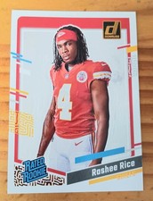 RASHEE RICE 2023 panini donruss rated rookie RC football card kansas city chiefs