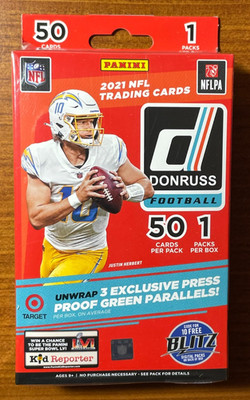 2021 PANINI DONRUSS NFL FOOTBALL HANGER BOX Sealed (50 Cards) Chase?Lawrence RC?