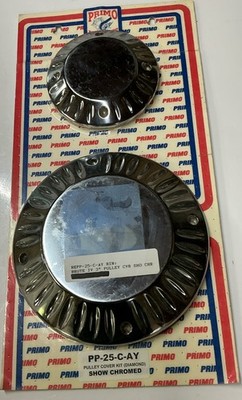 Primo Belt Drive Brute IV 3  Pulley Cover Kit (Diamond)  Show Chromed PP25-C-AY