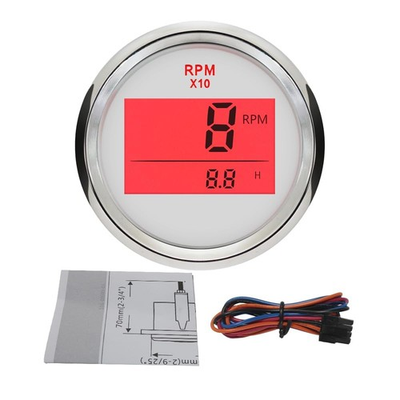 #ad Digital Tachometer RPM Gauge with Hour Meter for Car Truck Boat Yacht 0 9990R... $39.66