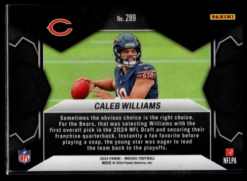 2024 Panini Mosaic #289 Caleb Williams - Bild 2 von 2