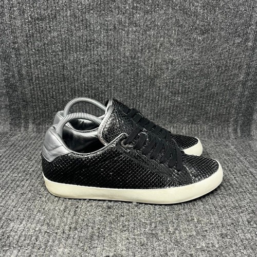 Zadig & Voltaire Neo Keith schwarze Leder-Sneaker Low-Top Damengröße 40 / US 9