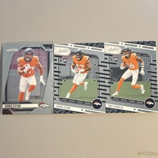 Panini Rookie Audric Estime & Troy Franklin Prizm Denver Broncos Card Lot (3)