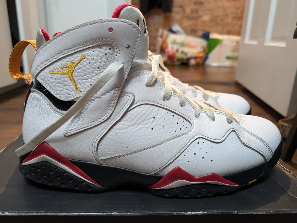 Nike Air Jordan VII Retro Cardinal Rojo Blanco Negro Chutney Talla 10 2022 Foto 3 de 4
