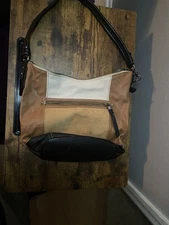 Authentic The Sak Cutie Tan Brown Leather Small Purse Handbag