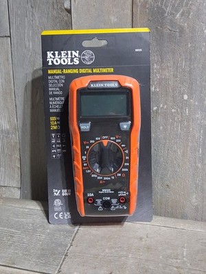 Klein Tools Manual-ranging Digital Multimeter 600V 10 A 2M  MM325 NEW