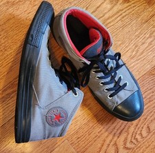 CONVERSE Men's Chuck Taylor All Star High Street Grey Canvas Mid-Top Sneakers 12