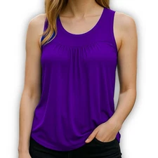 American Eagle Babydoll Tank Top Women’s Purple Cami Y2K Sleeveless Size Small