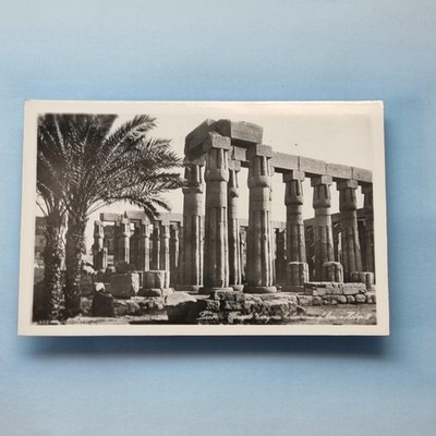 Luxor AK um 1920 Echtfoto Ägypten Kolonadentempel von Amon Hotep