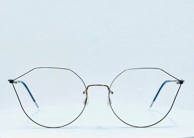 NEW LINDBERG SPIRIT 2375 007/DE74 PU13 Gold Blue Round Eyeglasses 57-18-135 B:46