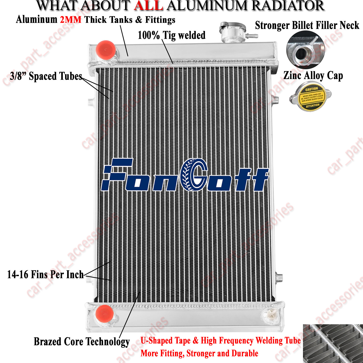 3-Row Radiator Fit Lincoln Welder Vantage 400 500 500I Models #G31153 #G31154 US
