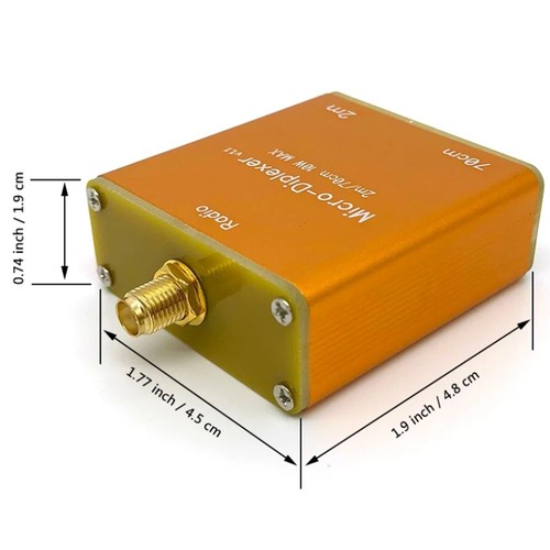 2X (10W V / U 2m 70cm Mikro-Type Diplexer Duplex, do umieszczenia między the4120 - Zdjęcie 3 z 6