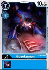Gusokumon BT4-029 Black Common Ultimate  Digimon CCG Card 