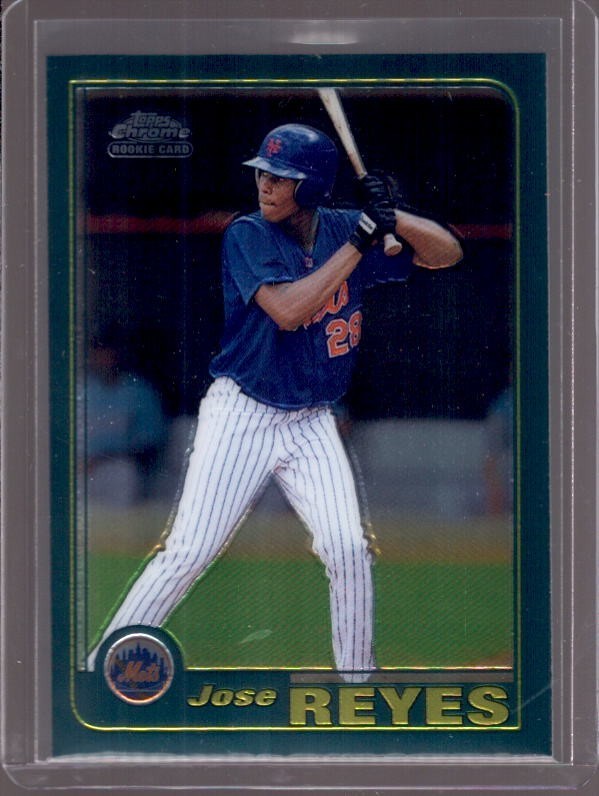 JOSE REYES 2001 Topps Chrome Traded #T242 Rookie RC New York Mets