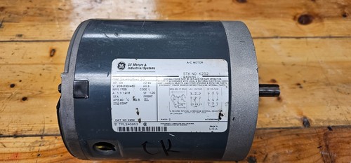 GE 5K49DN4130 1/4HP 3PH AC Motor 1725RPM 208-230/460V FR56C