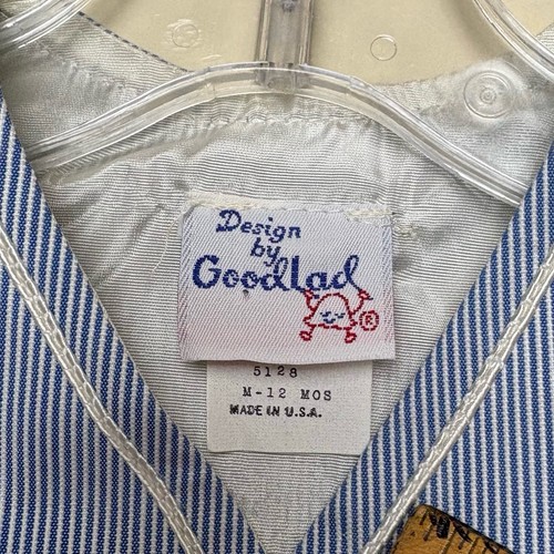 Vintage Design By Goodlad Pinstripe Sailboat Nautical Jacket 12 Months Lined - Picture 7 of 10