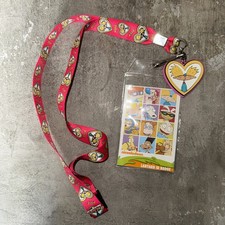 Nickelodeon Hey Arnold Lanyard Badge ID Holder Keychain Arnold Heart
