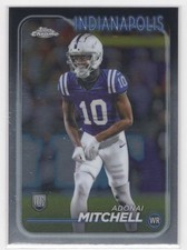 #210 Adonai Mitchell 2024 Topps Chrome RC Indianapolis Colts