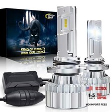 Fog Light Bulb, HB4 Fog Light 6500K Cool White with Cooling Fan Double 9006