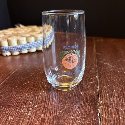 Roly Poly Florida Orange Juice Glass  4''