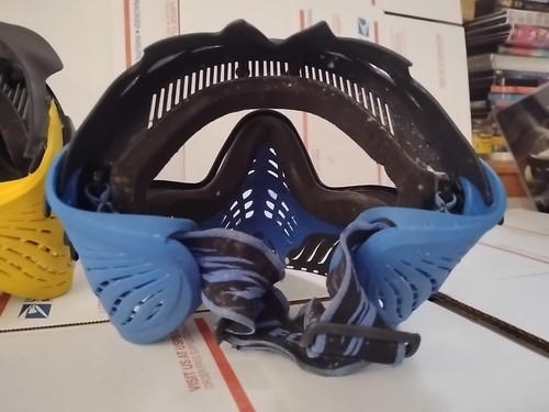 2 V-Force Profiler Paintball Mask - Blue & Yellow Masks #SAVAGE T6#3 - Picture 8 of 23