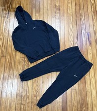 Nike Sportswear Club Fleece Black Hoodie  Joggers Set Small / Medium Sweatsuit